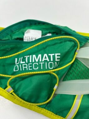 Ultimate Direction Green & Yellow unisex running hydration Belt